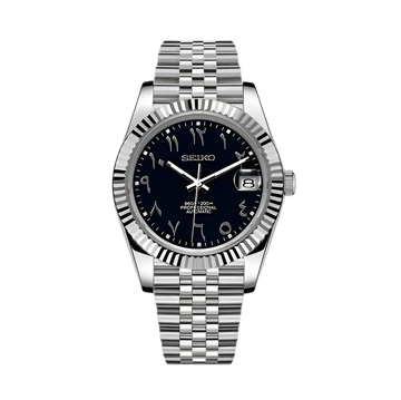 Seiko Mod Datejust Arabic black