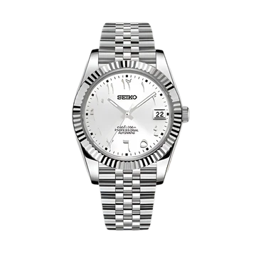 Seiko Mod Datejust Arabic Steel