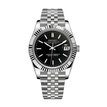 Seiko Mod Datejust Negro
