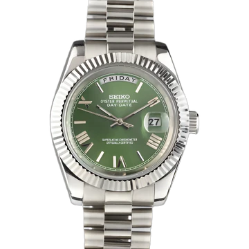 Seiko Mod Day-date Roman Green