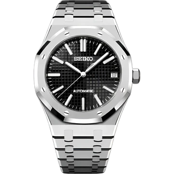 Seiko Mod Royal Oak Negro
