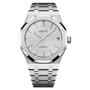 Seiko Mod Royal Oak Blanco