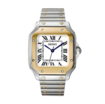 Seiko Mod Santos Blanco dos tonos
