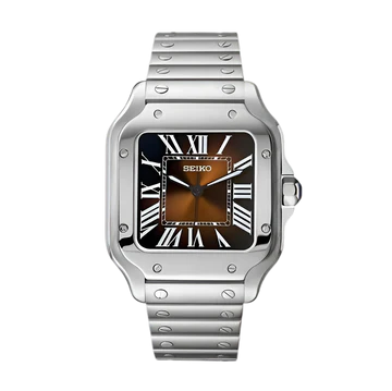 Seiko Mod Santos Marrón
